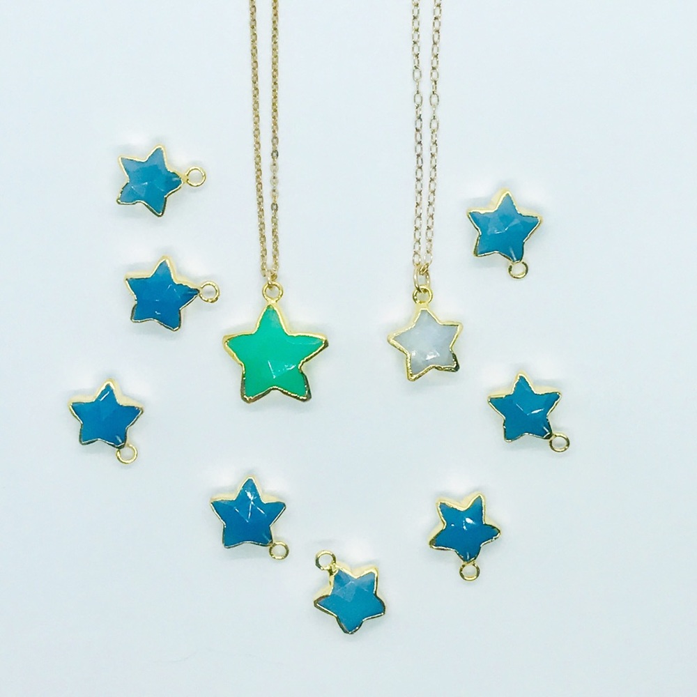 Make a wish gemstone 14k gold fill necklace
